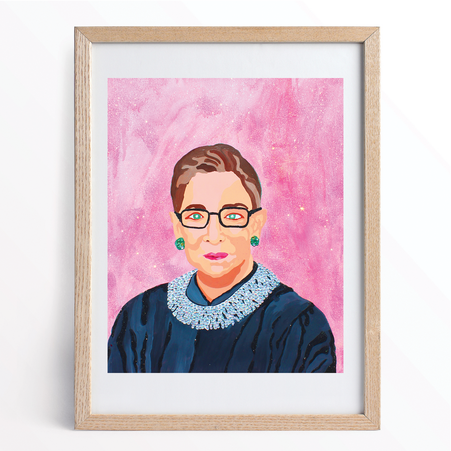 Pink RBG Archival Print