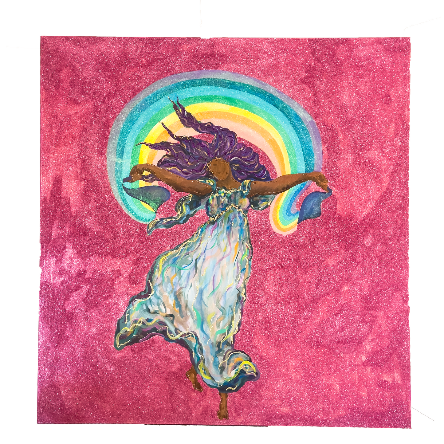Rainbow Girl Painting