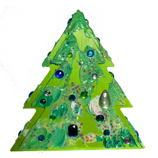 Wooden Sparkle Holiday Tree #1