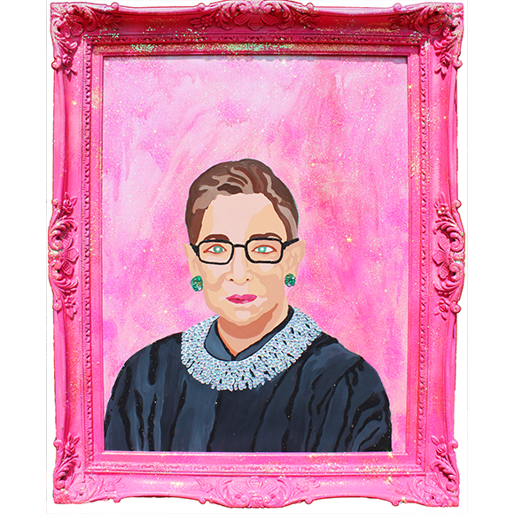 Ruth Bader Ginsburg Portrait – NatalieSparkles