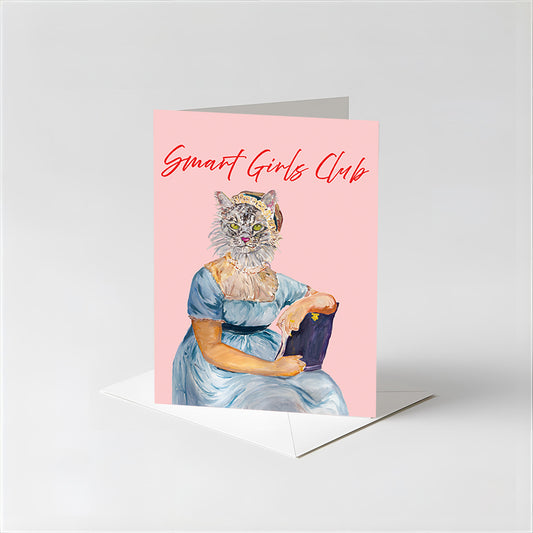 Jane Austen Smart Girls Club Greeting Card