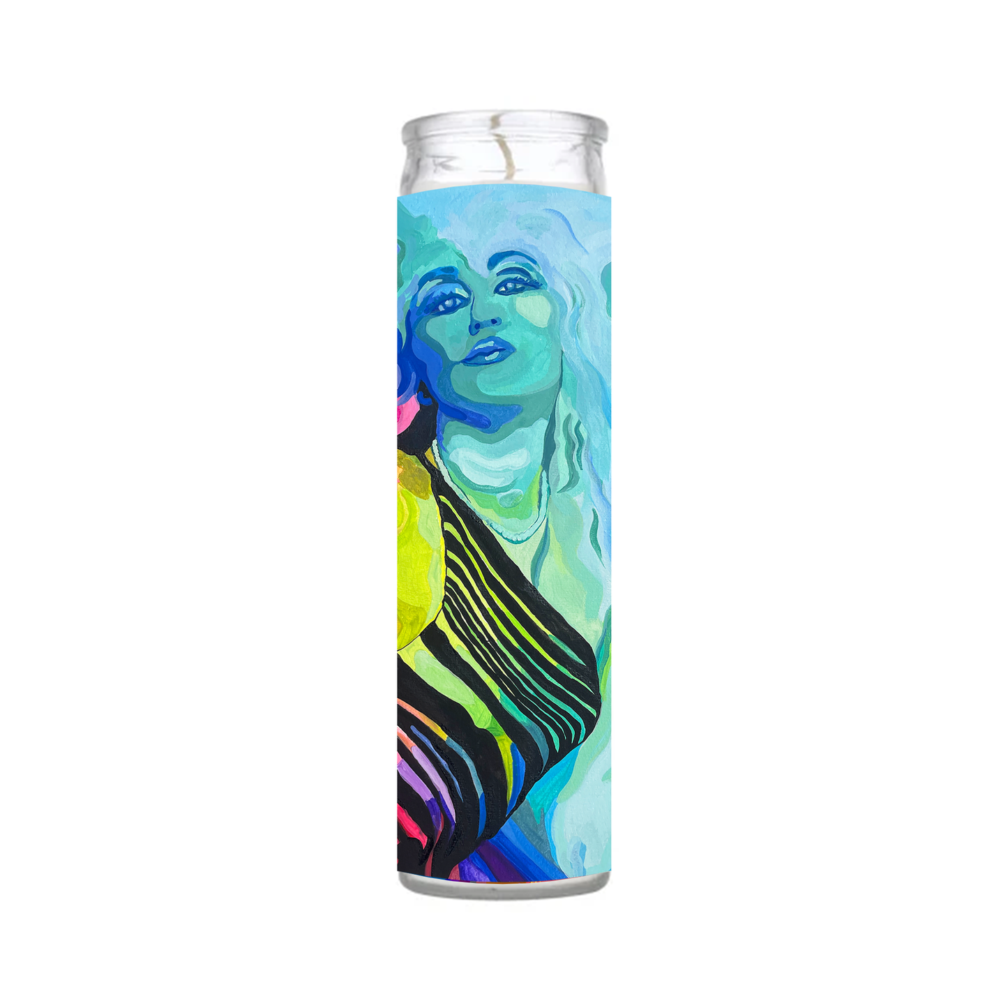 Miley Cyrus Goddess Prayer Candle