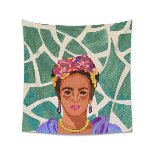 Freida Kahlo Printed Wall Tapestry