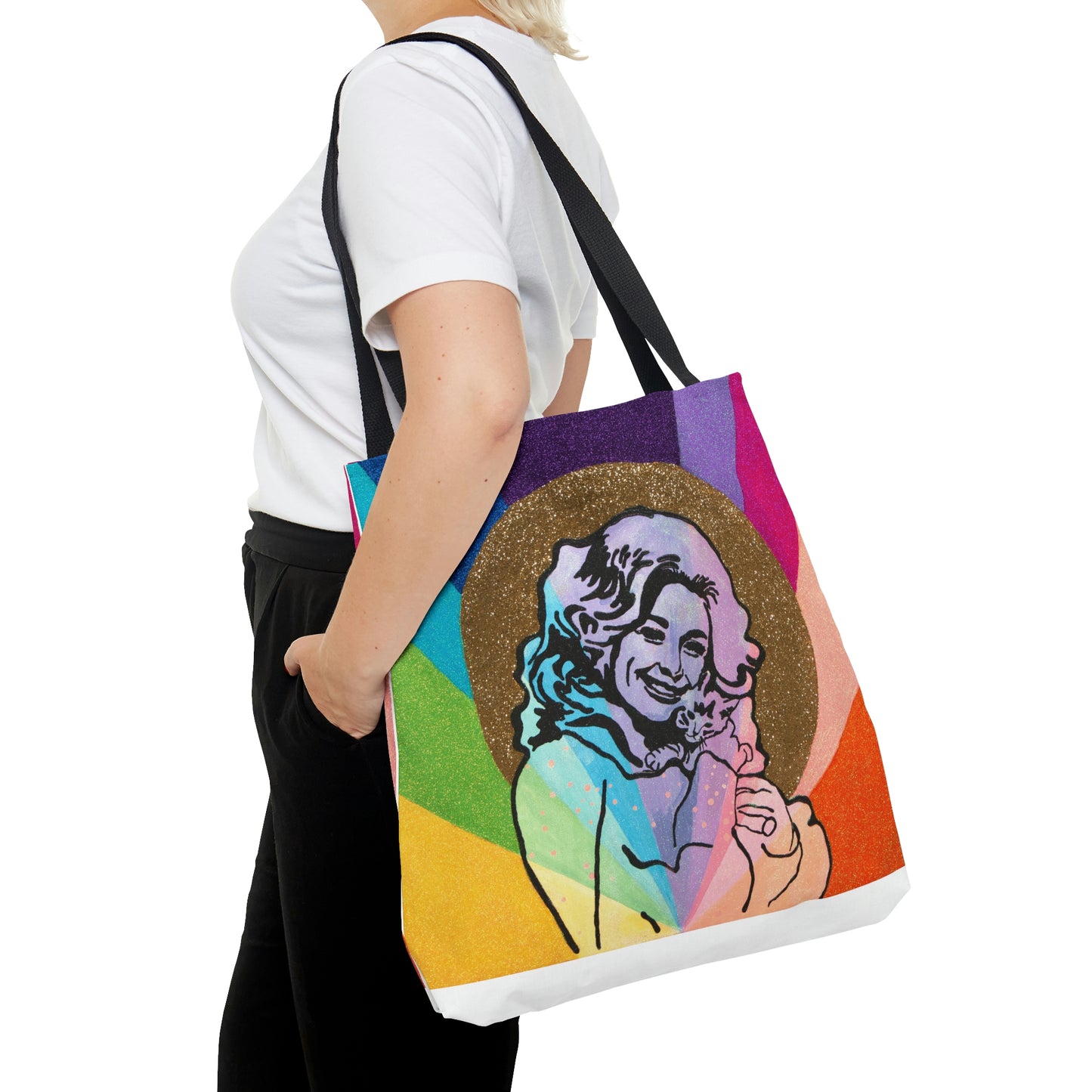 Dolly Parton Rainbow  Tote Bag