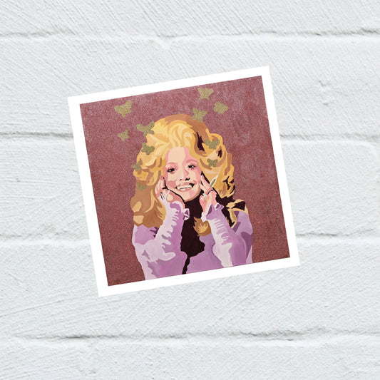 Dolly Parton Butterfly Sticker