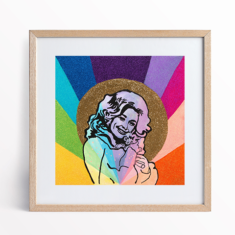 Rainbow Dolly Parton archival Print