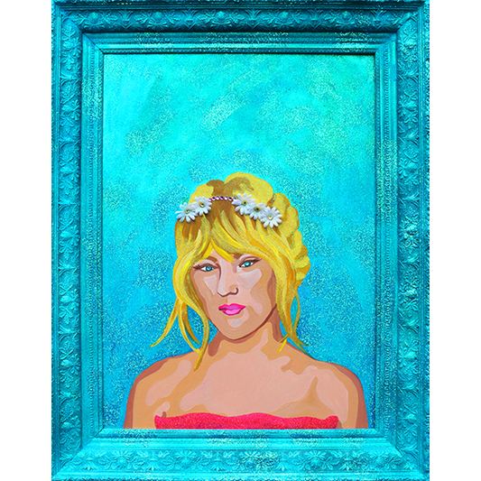 Taylor Swift Portrait Glitter Painting