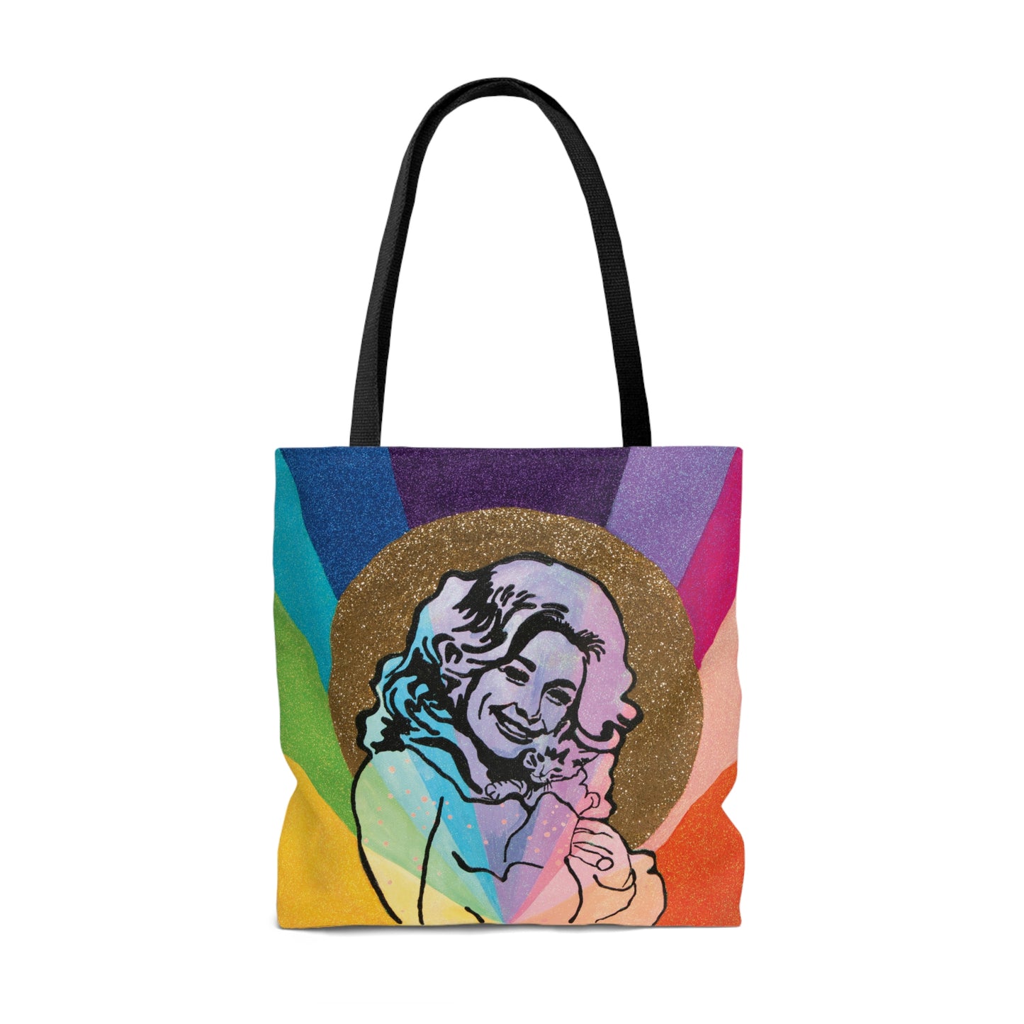 Dolly Parton Rainbow  Tote Bag